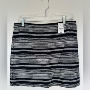 NWT J. Crew Lined Woven Faux Wrap Skirt- Size 6- Back zip